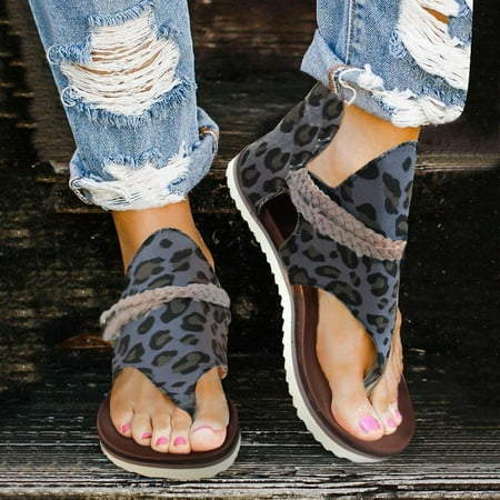Cathalem Lace up Sandals for Women Wide Ladies Fashion Leopard Print Canvas Clip Toe Zipper Casual Flat Sandals Sandal Blue 9
Cathalem Lace up Sandals for Women Wide Ladies Fashion Leopard Print Canvas Clip Toe Zipper Casual Flat Sandals Sandal Blue 9