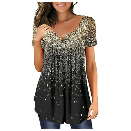 Royallove Women s Short-sleeve Loose Tops Casual Plus Size Tunic Button Tops corset tops for women
Royallove Women s Short-sleeve Loose Tops Casual Plus Size Tunic Button Tops corset tops for women