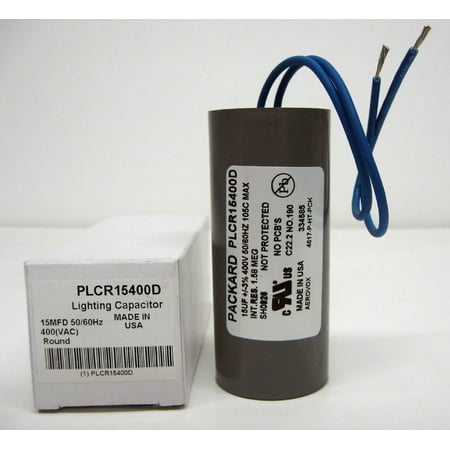 Packard PLCR15400D HID Lighting Capacitor 15 mfd uf 400 Volts