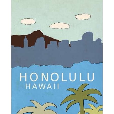 Honolulu Canvas Art - Lisa Barbero (24 x 30)