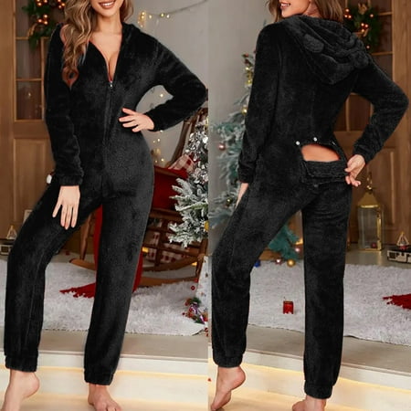 ADXFWORU Women s Slim Christmas Long Sleeve Pajamas Zipper Hooded Jumpsuit Pajamas 3D Ear Buttoned Flap Functional Fluffy Rompe Cute 1 Piece Suit Fleece Christmas On Sleepwear
ADXFWORU Women s Slim Christmas Long Sleeve Pajamas Zipper Hooded Jumpsuit Pajamas 3D Ear Buttoned Flap Functional Fluffy Rompe Cute 1 Piece Suit Fleece Christmas On Sleepwear