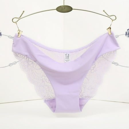 Promotion Clearance Women s Sexy Lace Panties Seamless Cotton Breathable Panty Hollow Briefs Girl Underwear light purple XL
Promotion Clearance Women s Sexy Lace Panties Seamless Cotton Breathable Panty Hollow Briefs Girl Underwear light purple XL