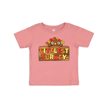 Inktastic Littlest Turkey Cute Baby Turkey Gift Baby Boy or Baby Girl T-Shirt