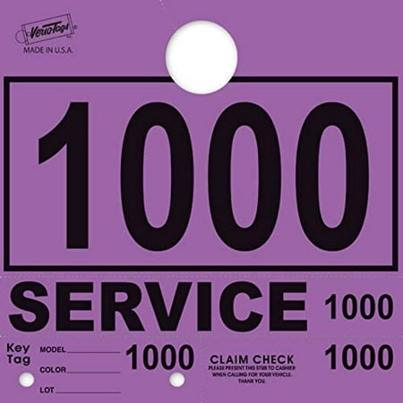 Service Dispatch mbers 78 Sle Mirror Hang s mbered (Purple 1000-1999)