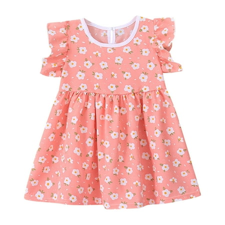 Tengma Toddler Girls Dresses Summer Dress Ruffled Sleeves Summer Floral Princess Dress Casual Dress Fashion Princess Dresses Pink 110
Tengma Toddler Girls Dresses Summer Dress Ruffled Sleeves Summer Floral Princess Dress Casual Dress Fashion Princess Dresses Pink 110