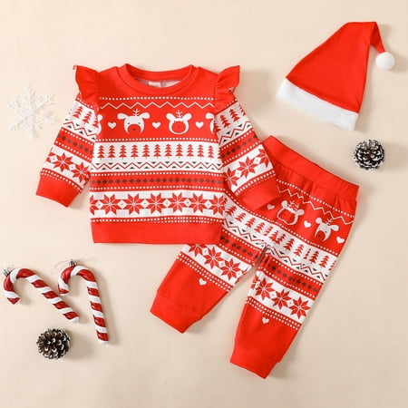 FZM Christmas Boys Girls Christmas Long Sleeve Cartoon Deer Prints T Shirt Tops Pants Hat Outfits
FZM Christmas Boys Girls Christmas Long Sleeve Cartoon Deer Prints T Shirt Tops Pants Hat Outfits