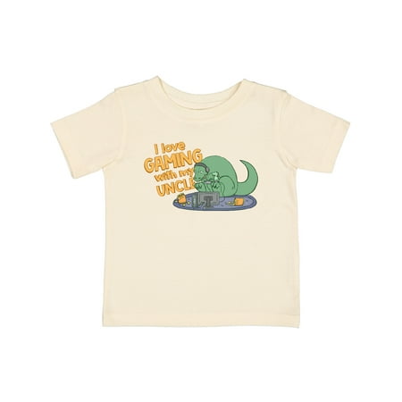 Inktastic I Love Gaming with My Uncle Dinos Gift Baby Boy or Baby Girl T-Shirt
