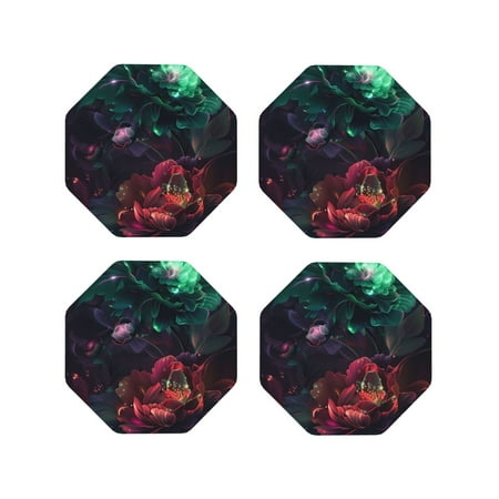 Drink Coasters Set of 4 Red and Green Carnation Leather Coasters for Coffee Table Protector Heat Resistant Cute Coasters for Home Decor Housewarming Gifts Bar Kitchen 4 Inch Octagon
Drink Coasters Set of 4 Red and Green Carnation Leather Coasters for Coffee Table Protector Heat Resistant Cute Coasters for Home Decor Housewarming Gifts Bar Kitchen 4 Inch Octagon