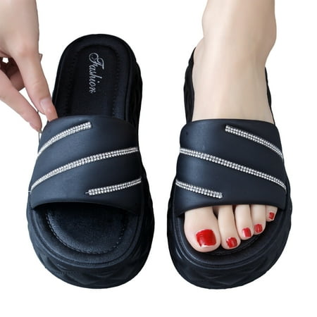 Outdoor Platform Slide Sandals for Women Open Toe Soft Comfort Flat Slippers Summer Walking Vacation Beach Shoes
Outdoor Platform Slide Sandals for Women Open Toe Soft Comfort Flat Slippers Summer Walking Vacation Beach Shoes