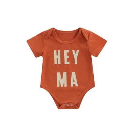 Suanret Infants Baby Boy Girl Summer Romper Newborn Short Sleeve Lettering Printing Pattern Round Neck Jumpsuit Bodysuit Outfit Brick Red 3-6 Months
Suanret Infants Baby Boy Girl Summer Romper Newborn Short Sleeve Lettering Printing Pattern Round Neck Jumpsuit Bodysuit Outfit Brick Red 3-6 Months