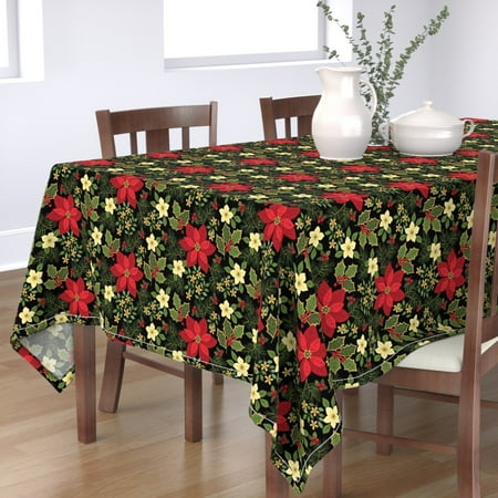 Cotton Sateen Tablecloth 70 Square - Christmas Holly Floral Elegant Large Scale Winter Print Custom Table Linens by Spoonflower
Cotton Sateen Tablecloth 70 Square - Christmas Holly Floral Elegant Large Scale Winter Print Custom Table Linens by Spoonflower