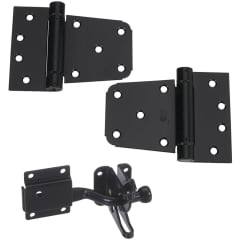 National Hardware National Hardware - N343-475 - 4 in. L Black Steel Gate Hardware Kit - 1/Pack