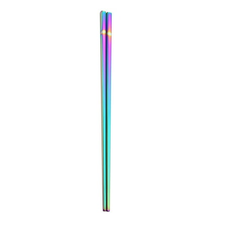 NUOLUX A Pair of Stainless Steel Chopsticks Electroplating Square Chopsticks Reusable Metal Chopsticks (23cm Color)
NUOLUX A Pair of Stainless Steel Chopsticks Electroplating Square Chopsticks Reusable Metal Chopsticks (23cm Color)