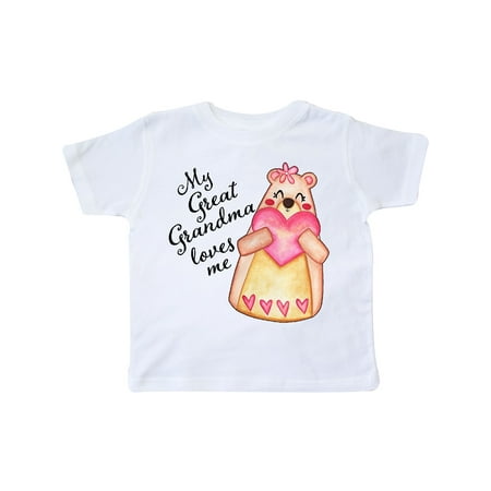 Inktastic My Great Grandma Loves Me- bear with heart Gift Toddler Boy or Toddler Girl T-Shirt
Inktastic My Great Grandma Loves Me- bear with heart Gift Toddler Boy or Toddler Girl T-Shirt