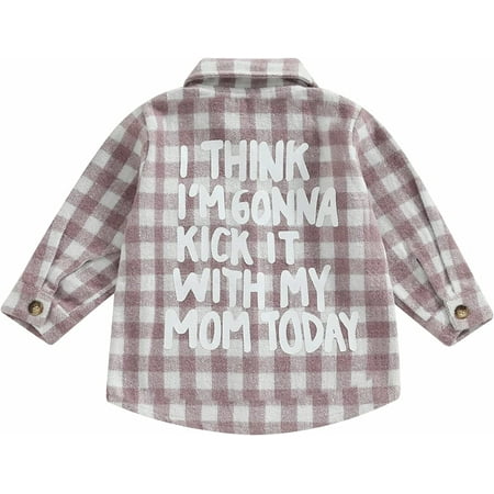 PIKADINGNIS Toddler Baby Boy Plaid Shirt Back Letter Print Long Sleeve Lapel Button Down Cardigan Shirts Kids Fall Winter Clothes
PIKADINGNIS Toddler Baby Boy Plaid Shirt Back Letter Print Long Sleeve Lapel Button Down Cardigan Shirts Kids Fall Winter Clothes