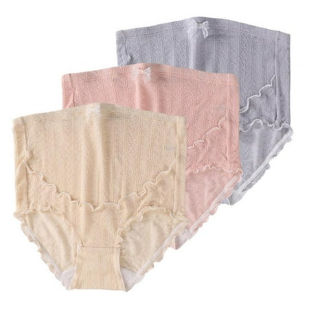 3-Pack High Waist Maternity Lace Panties Pregnant Ruffled Trim Cotton Underwear Pregnancy Briefs
3-Pack High Waist Maternity Lace Panties Pregnant Ruffled Trim Cotton Underwear Pregnancy Briefs
