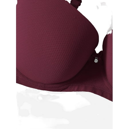 Plain A Piece Plus Size Bras & Bralettes Women s Maroon