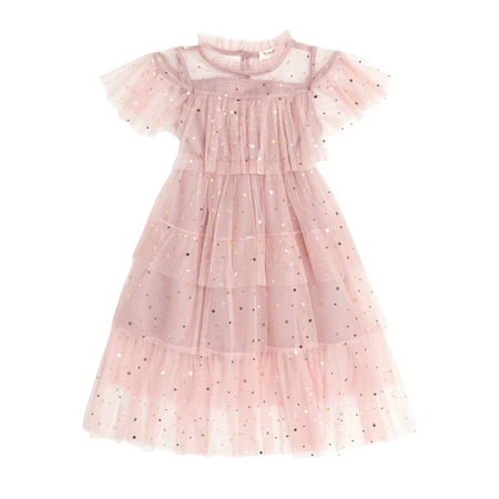 FaLX Party Dress See-through Mesh Patchwork Star Shape Sequin Little Girls Dress Performance Dress
FaLX Party Dress See-through Mesh Patchwork Star Shape Sequin Little Girls Dress Performance Dress