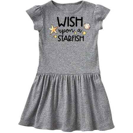 Inktastic Summer Wish Upon a Starfish Seashells Gift Toddler Girl Dress