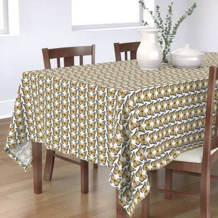 Cotton Sateen Tablecloth 70 x 108 - Monarch Butterflies Nature White Black Orange Insect Print Custom Table Linens by Spoonflower
Cotton Sateen Tablecloth 70 x 108 - Monarch Butterflies Nature White Black Orange Insect Print Custom Table Linens by Spoonflower