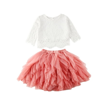 EYIIYE Toddler Baby Girls Long Sleeve Lace Shirt + Tulle Tutu Skirt Princess Party Dress Outfit Set 1-6 Years
EYIIYE Toddler Baby Girls Long Sleeve Lace Shirt + Tulle Tutu Skirt Princess Party Dress Outfit Set 1-6 Years