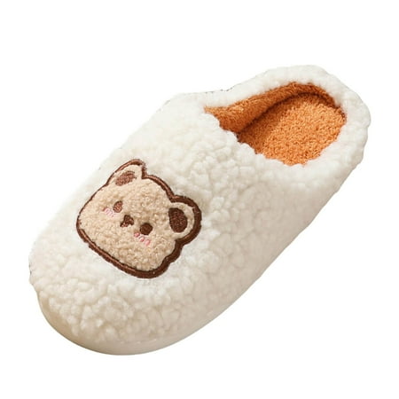 WNVMWI Fuzzy Slippers for Women Couples Cute Cartoon Bear House Slippers Winter Warm Plush Cotton Shoes Memory Foam Slip-on Bedroom House Shoes 42
WNVMWI Fuzzy Slippers for Women Couples Cute Cartoon Bear House Slippers Winter Warm Plush Cotton Shoes Memory Foam Slip-on Bedroom House Shoes 42
