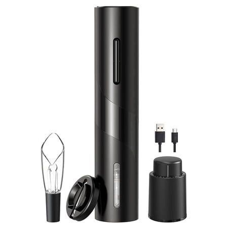 Electric Wine Opener Wine Opener Electric Rechargeable with USB Charging Cable 4-In-1 Electric Wine Bottle Opener
Electric Wine Opener Wine Opener Electric Rechargeable with USB Charging Cable 4-In-1 Electric Wine Bottle Opener