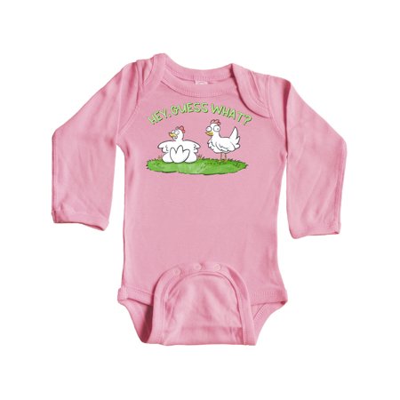 Inktastic Hey Guess What Chicken Butt Gift Baby Boy or Baby Girl Long Sleeve Bodysuit
Inktastic Hey Guess What Chicken Butt Gift Baby Boy or Baby Girl Long Sleeve Bodysuit