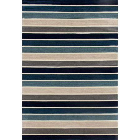 Art Carpet 25597 5 x 8 ft. Troy Collection Mainline Woven Area Rug, Blue