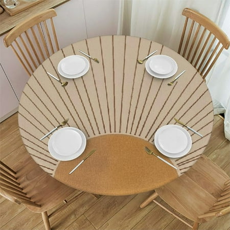 SHERONV Sun Rays Round Table Cover Stain Resistant Washable Indoor Outdoor Tablecloth Kitchen Dining Wedding Parties Outdoor Fitted 100% Polyester Fiber 42-46
SHERONV Sun Rays Round Table Cover Stain Resistant Washable Indoor Outdoor Tablecloth Kitchen Dining Wedding Parties Outdoor Fitted 100% Polyester Fiber 42-46