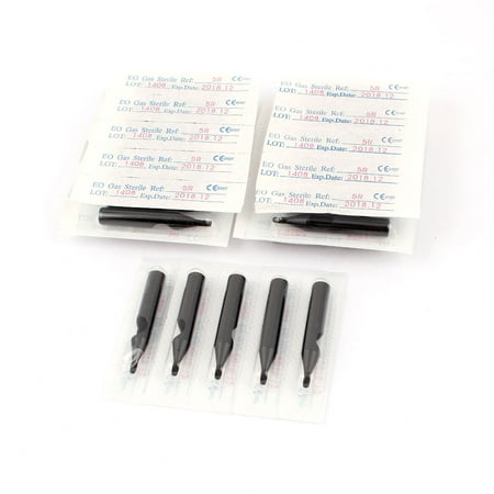 50 Pcs Disposable Tattoo Tip Tube Nozzle 5R RT for Round Liner/Shader Needles
