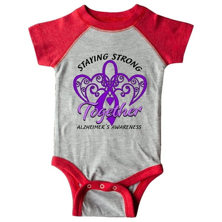 Inktastic Staying Strong Together Alzheimer s Awareness Purple Ribbon Gift Baby Boy or Baby Girl Bodysuit
Inktastic Staying Strong Together Alzheimer s Awareness Purple Ribbon Gift Baby Boy or Baby Girl Bodysuit