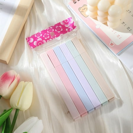 6 Colored Painting Highlighter Colourful Handwriting Book Marker Journaling School Office Supplies
6 Colored Painting Highlighter Colourful Handwriting Book Marker Journaling School Office Supplies