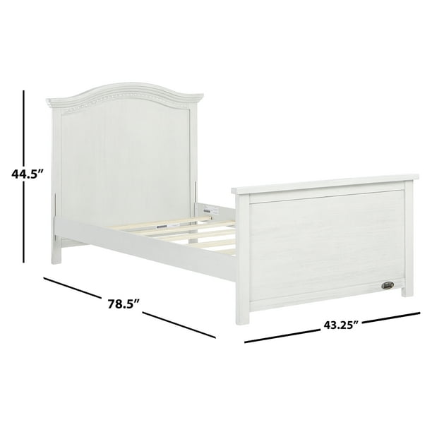 Evolur Madison Twin Size Bed in Antique Grey Mist