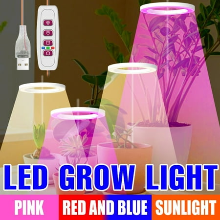 Rosnek 1/2/3/4 Ring LED Grow Light Full Spectrum USB 20-80LEDs Plant Grow Light for Indoor Veg and Flower Plant Growing Light Phytolamp
Rosnek 1/2/3/4 Ring LED Grow Light Full Spectrum USB 20-80LEDs Plant Grow Light for Indoor Veg and Flower Plant Growing Light Phytolamp