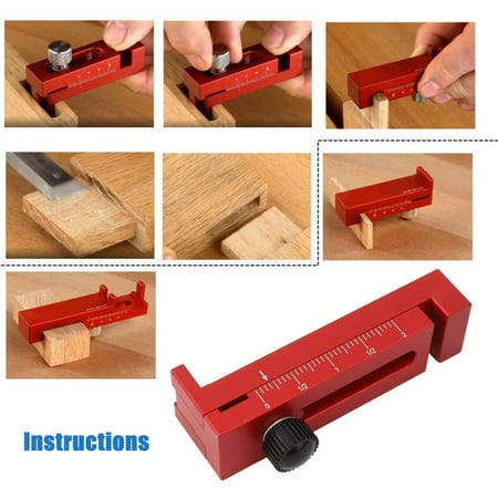 Woodworking Gaps Gauge Tenon Measuring Tool Depth Measuring Ruler Aluminum
Woodworking Gaps Gauge Tenon Measuring Tool Depth Measuring Ruler Aluminum