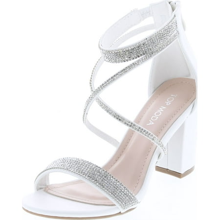 Top Moda Dressy/Formal Sandals High Heel Ankle Strap Open Toe Sandals White PU 8
Top Moda Dressy/Formal Sandals High Heel Ankle Strap Open Toe Sandals White PU 8