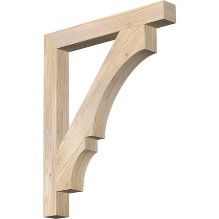 Ekena Millwork 3 1/2 W x 30 D x 36 H Balboa Block Smooth Bracket Douglas Fir