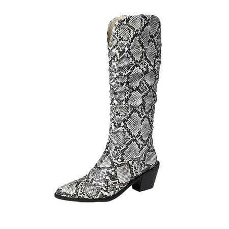 jsaierl Fashion Large Size Boots Women Long Tube Snake Print Boots Low Heeled Pointed Shoes Boots
jsaierl Fashion Large Size Boots Women Long Tube Snake Print Boots Low Heeled Pointed Shoes Boots