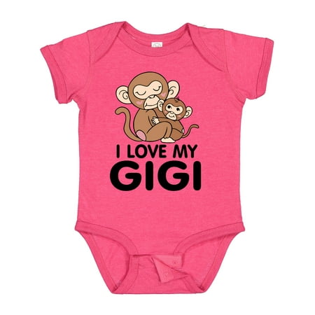 Inktastic I Love My Gigi Gift Baby Boy or Baby Girl Bodysuit