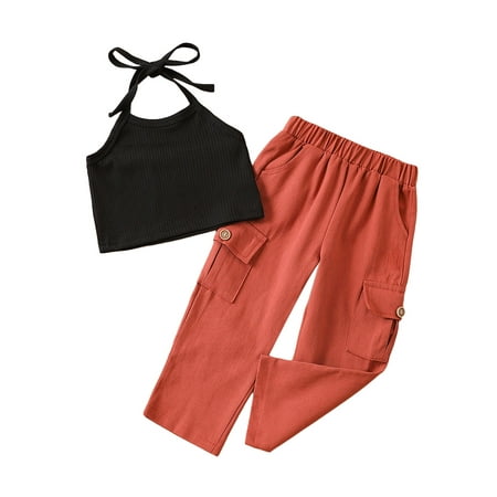 Gwiyeopda Kids Baby Girl 2Pcs Summer Outfits Tie-Up Sleeveless Rib Vest Tank Tops Bow Long Pants Set
Gwiyeopda Kids Baby Girl 2Pcs Summer Outfits Tie-Up Sleeveless Rib Vest Tank Tops Bow Long Pants Set