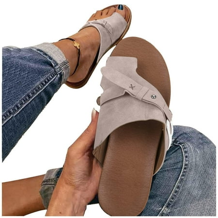YanHoo Clearance PU Leather Flat Sandals for Womens Comfy Orthopedic Bunion Corrector Sandal Casual Soft Ring Toe Retro Bohemian Thong Beach Shoes
YanHoo Clearance PU Leather Flat Sandals for Womens Comfy Orthopedic Bunion Corrector Sandal Casual Soft Ring Toe Retro Bohemian Thong Beach Shoes