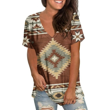 Kakina CMSX Clearance Womens Shirts for Summer Women s Fashion Printing Casual V-Neck Short Sleeve Loose T-shirt Tops
Kakina CMSX Clearance Womens Shirts for Summer Women s Fashion Printing Casual V-Neck Short Sleeve Loose T-shirt Tops