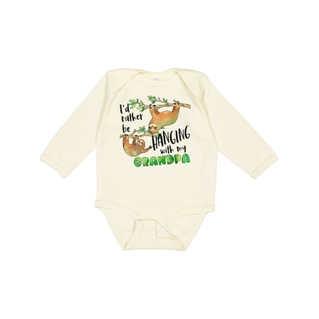 Inktastic Id Rather Be Hanging with My Grandpa- Cute Sloths Gift Baby Boy or Baby Girl Long Sleeve Bodysuit
Inktastic Id Rather Be Hanging with My Grandpa- Cute Sloths Gift Baby Boy or Baby Girl Long Sleeve Bodysuit