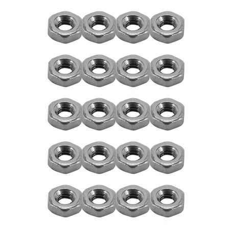 Metric M2 Hex Nuts 304 Stainless Steel Fastener DIN934 500Pcs for Bolt