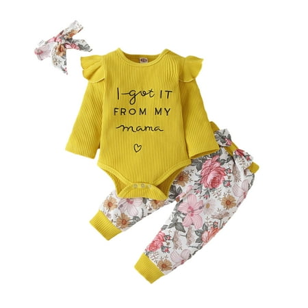Binmer Toddler Baby Autumn Cotton Strip Embroidered Letters Flying Sleeve Romper + Floral Trousers + Three-Piece Headband Suit
Binmer Toddler Baby Autumn Cotton Strip Embroidered Letters Flying Sleeve Romper + Floral Trousers + Three-Piece Headband Suit