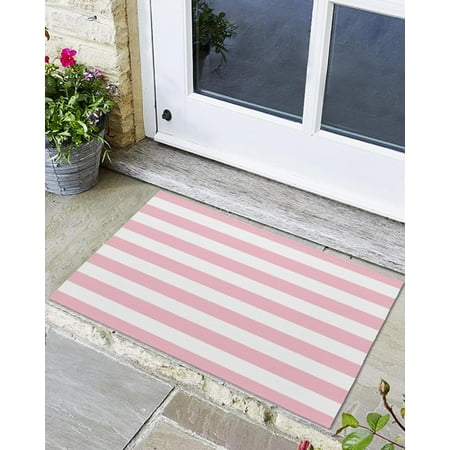 Indoor Outdoor Mats Pink Stripes Door Mat Non-Slip Absorbent Resist Dirt Entrance Mat Washable Welcome Mats for Entryway Low-Profile Floor Mats
Indoor Outdoor Mats Pink Stripes Door Mat Non-Slip Absorbent Resist Dirt Entrance Mat Washable Welcome Mats for Entryway Low-Profile Floor Mats