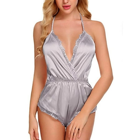 Women Underwear Lace Deep V-neck Baby Doll Off Shoulder Backless Sleepwear Nightgowns Ladies Silk Pajama
Women Underwear Lace Deep V-neck Baby Doll Off Shoulder Backless Sleepwear Nightgowns Ladies Silk Pajama