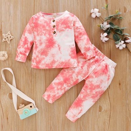 CHGBMOK Clearance Toddler Baby Girls Long Sleeve Rainbow Tie-Dyed Print Tops+Pants Outfits
CHGBMOK Clearance Toddler Baby Girls Long Sleeve Rainbow Tie-Dyed Print Tops+Pants Outfits