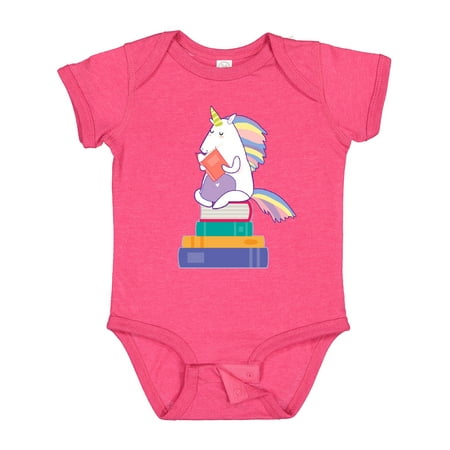 Inktastic Book Lovers Gifts Unicorn Librarian Gift Baby Girl Bodysuit